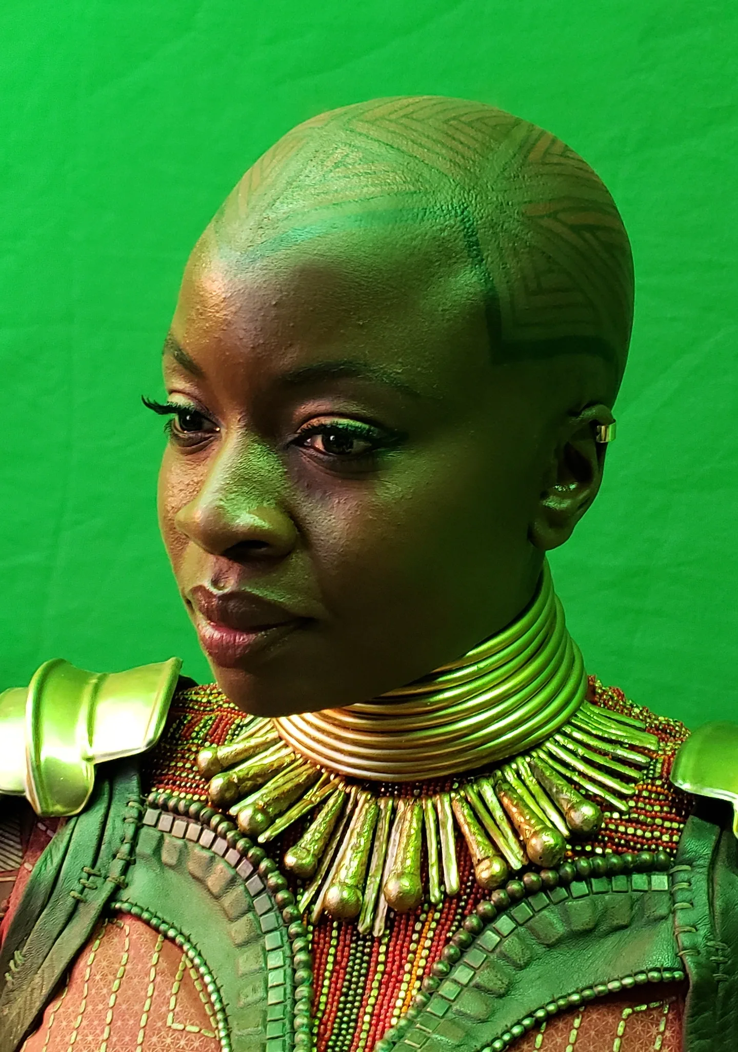 "OKOYE" Silicone Baldcap creation & application for Avengers Endgame
