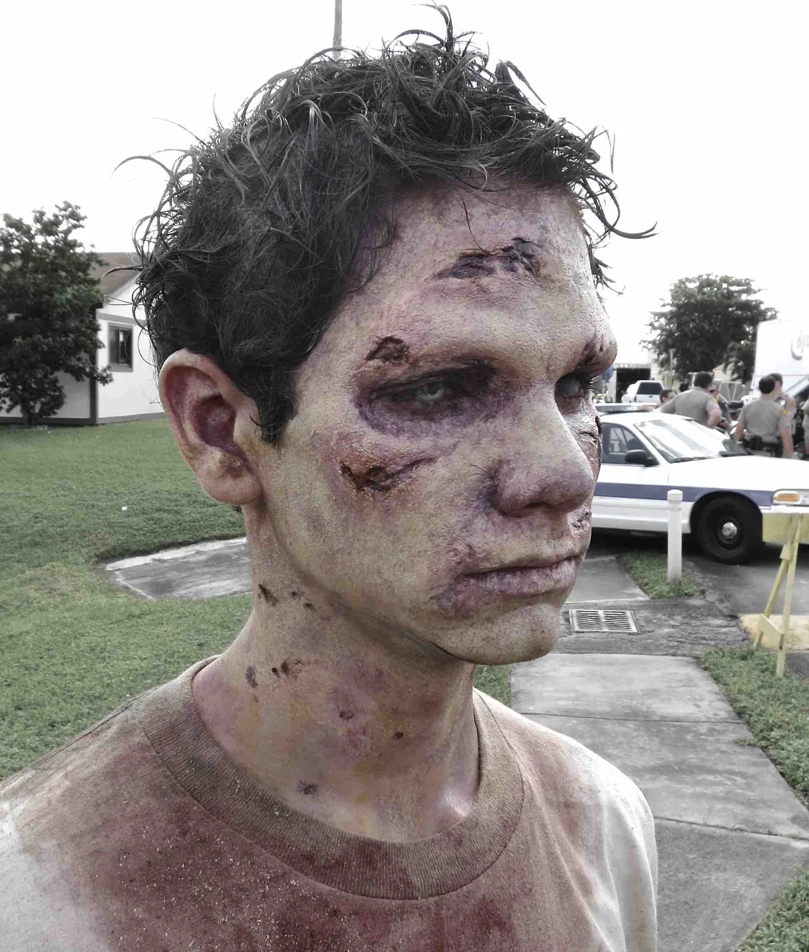 Zombie Makeup for European Commercial