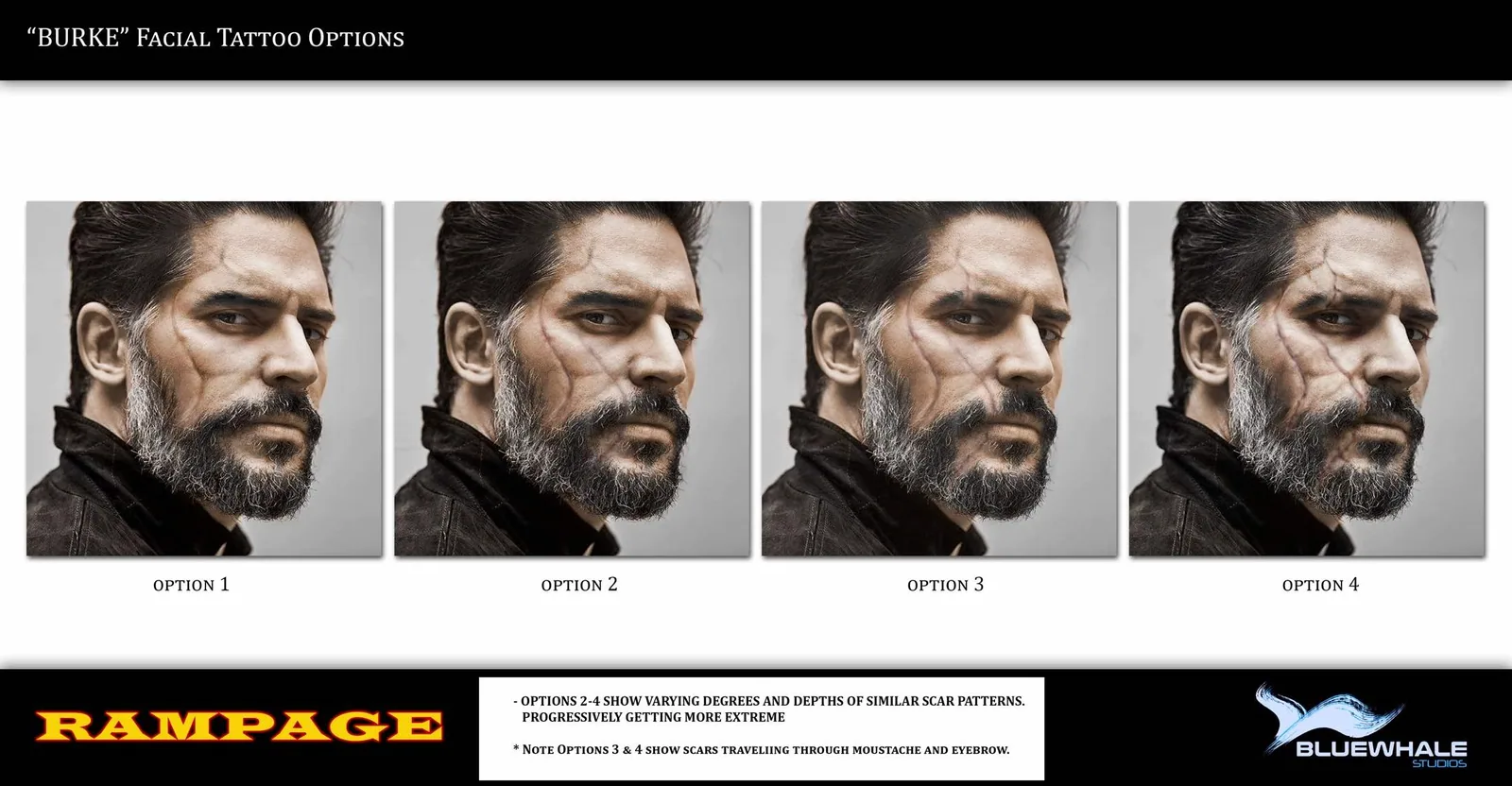 Concepts for Joe Manginello as "Burke"