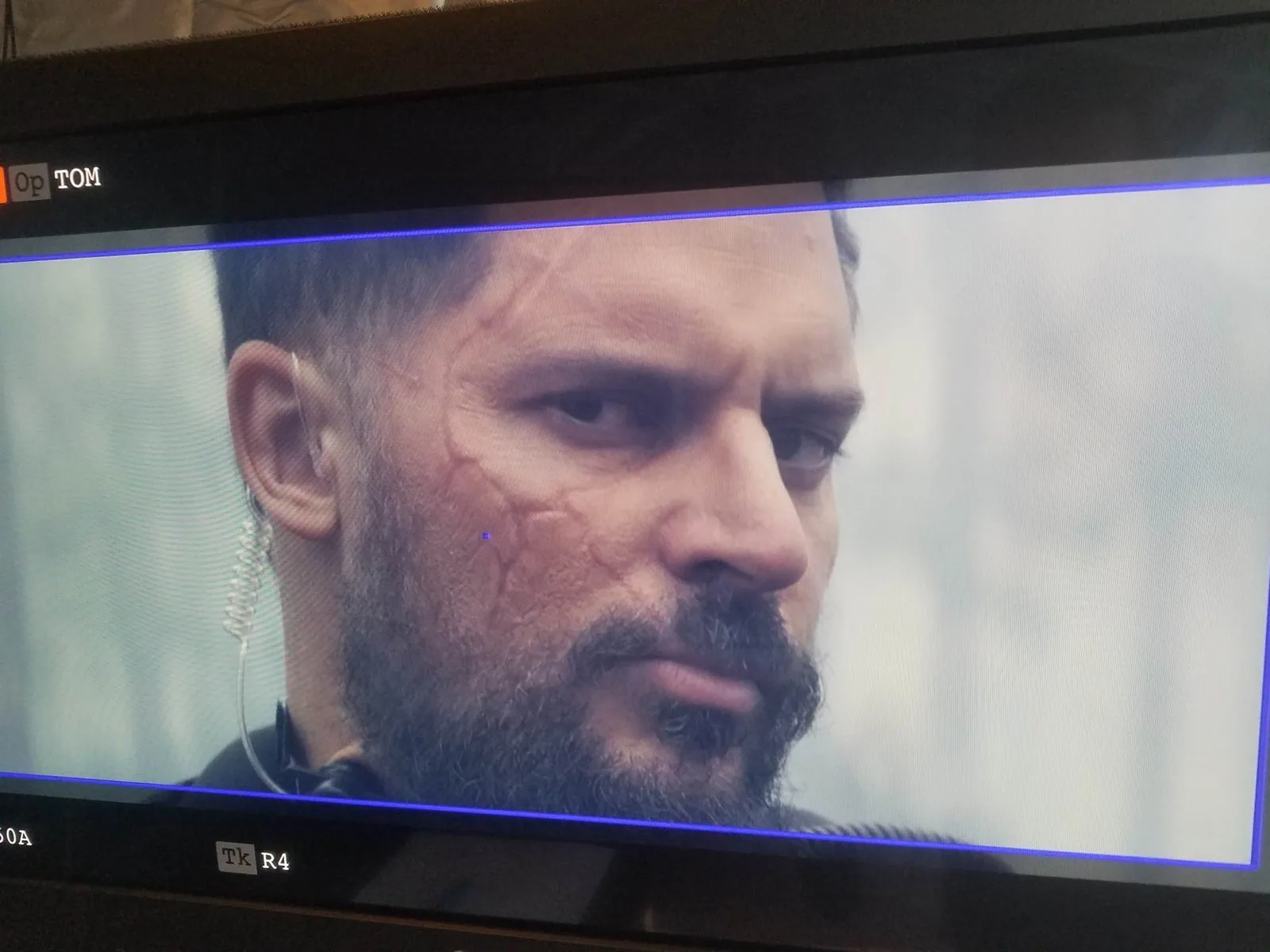 Scar Makeup on Joe Manginello for RAMPAGE