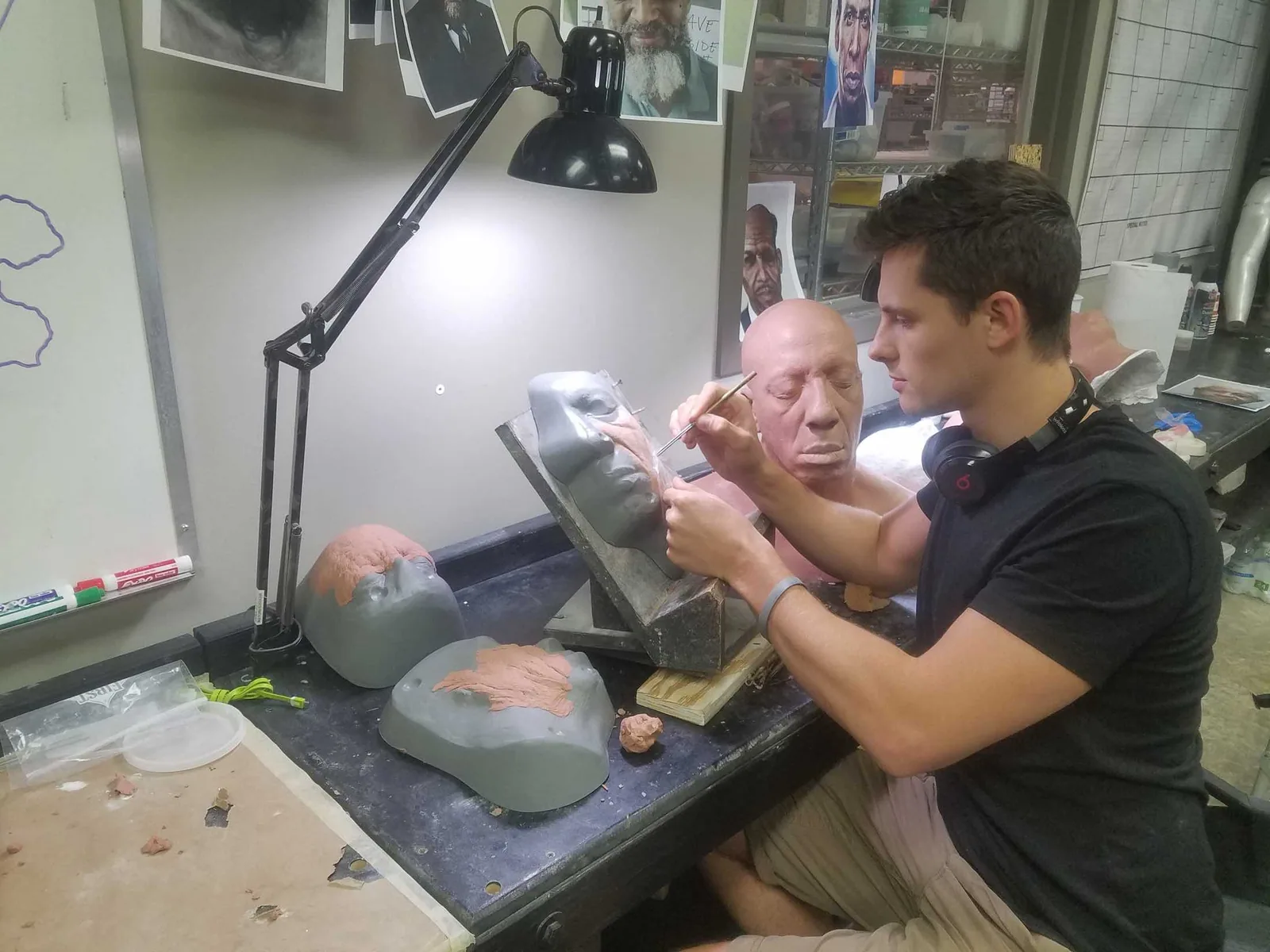 M. Fontaine sculpting for Uncle Drew