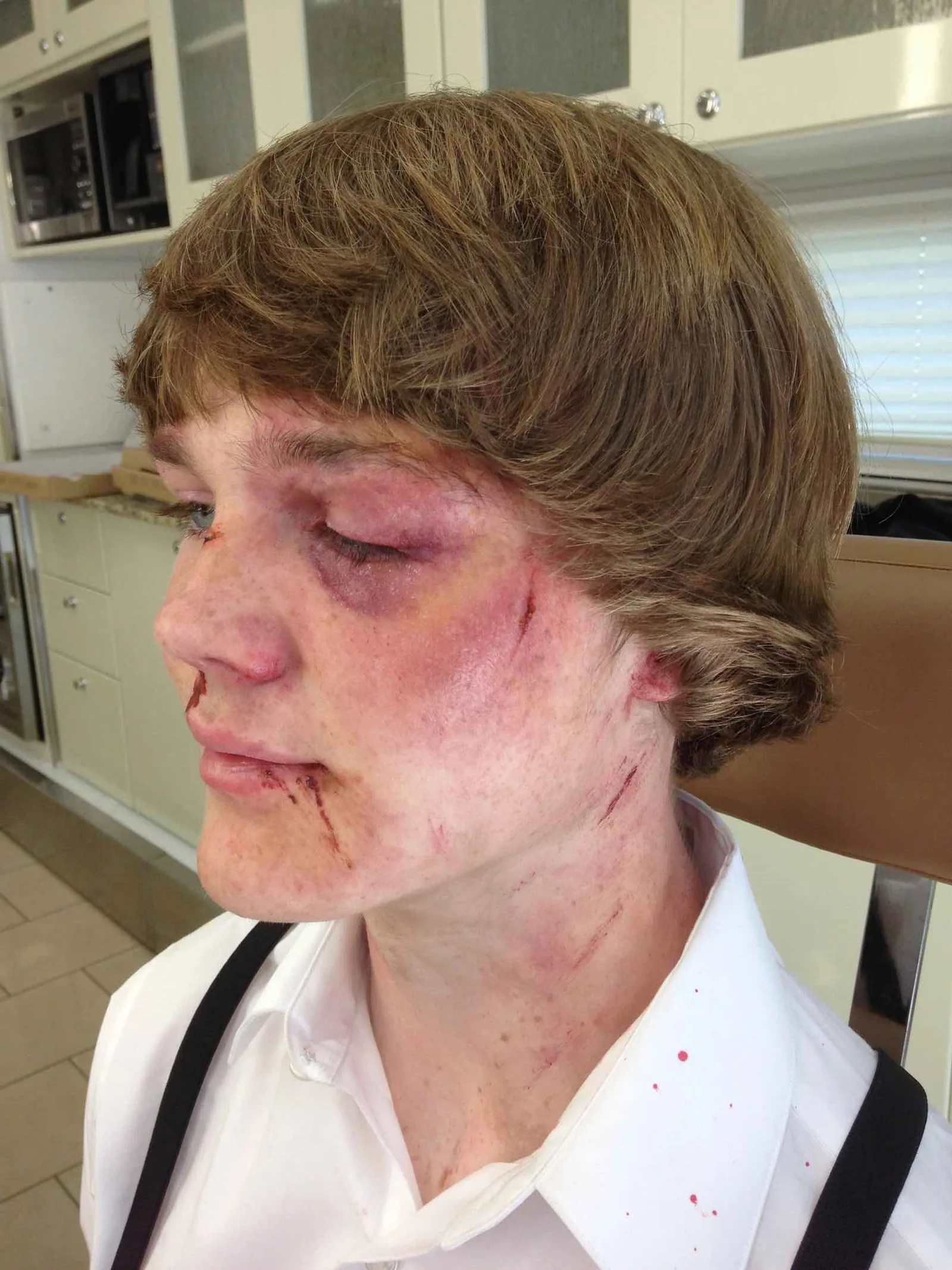 Trauma Makeup for "Banshee"
