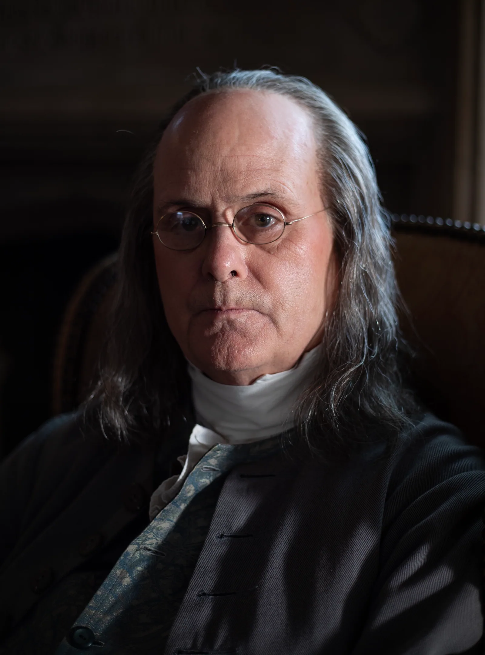 Benjamin Franklin Makeup for GA Lottery commercial