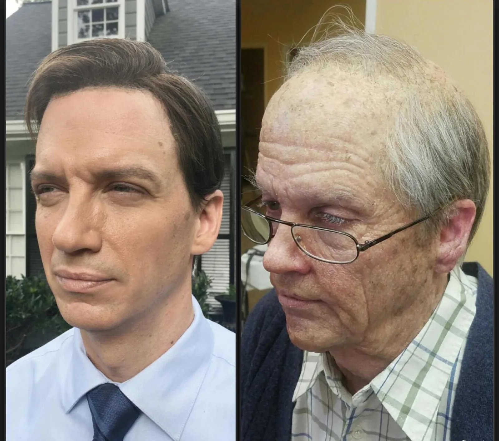 "Young" and "Old" makeup for GA Lottery Commercial