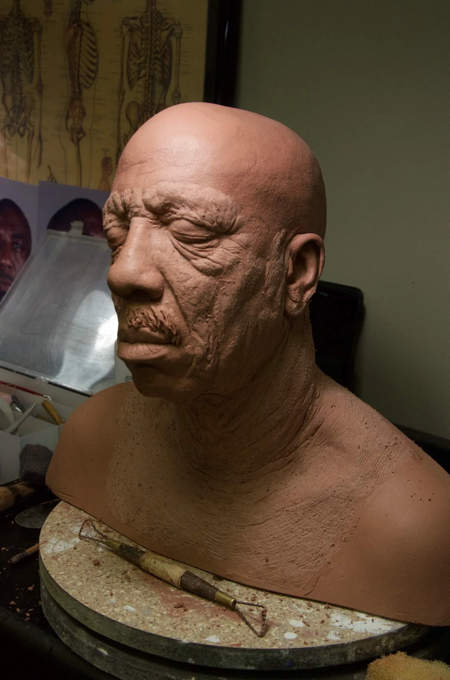 JB Smoove "Angelo" Sculpture in progress for Uncle Drew